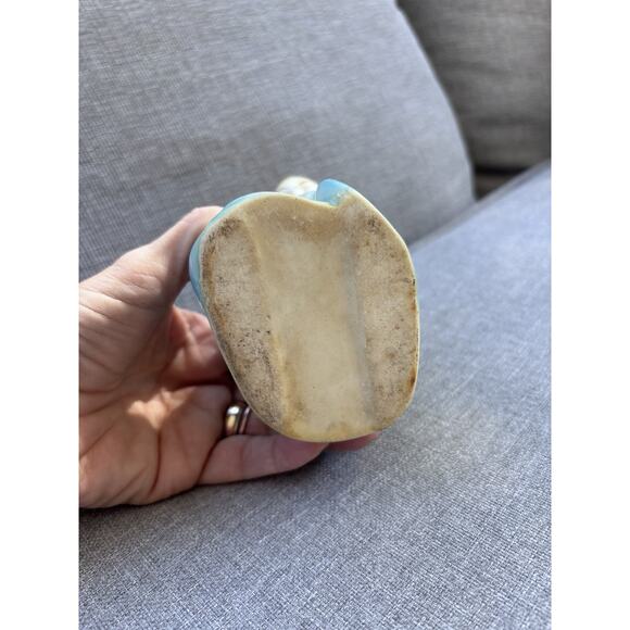 Vintage Very Old Ceramic Praying Hands Virgin Mary Madonna Planter 4.5" - Picture 8 of 10